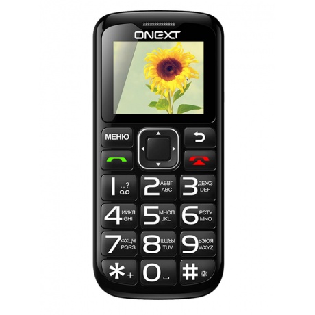 Мобильный телефон Onext Care-Phone 5 Black 71123 - фото 2