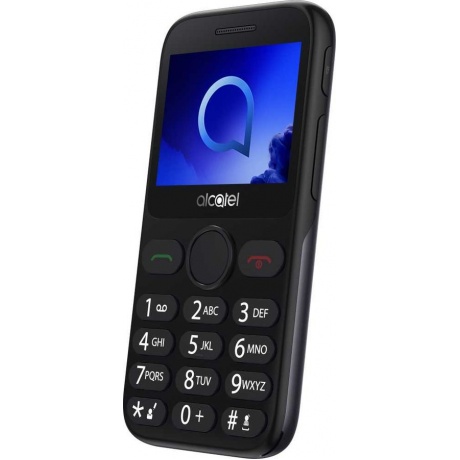 Мобильный телефон Alcatel 2019G Black/Metallic Gray - фото 1