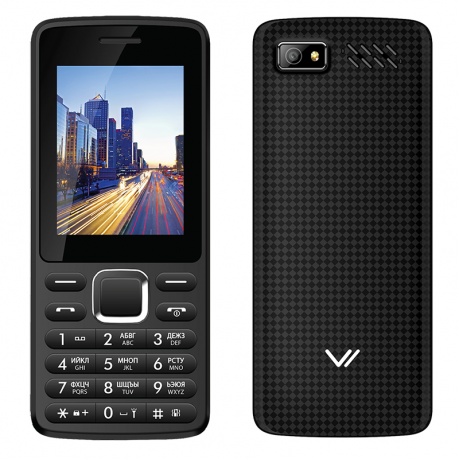 Мобильный телефон Vertex D518 Black - фото 1
