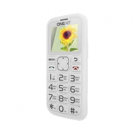 Мобильный телефон Onext Care-Phone 5 White 71125 - фото 4