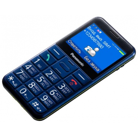 Мобильный телефон Panasonic KX-TU150RU синий - фото 4