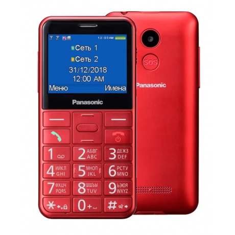 Мобильный телефон Panasonic KX-TU150RU красный - фото 1