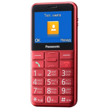 Мобильный телефон Panasonic KX-TU150RU красный - фото 3
