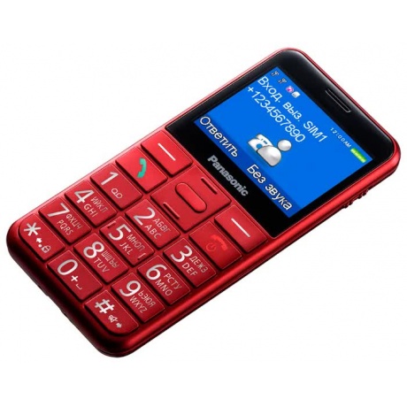 Мобильный телефон Panasonic KX-TU150RU красный - фото 4