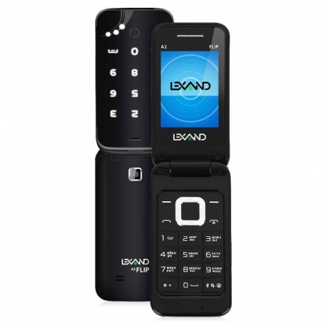 Мобильный телефон Lexand A2 Flip Black - фото 1