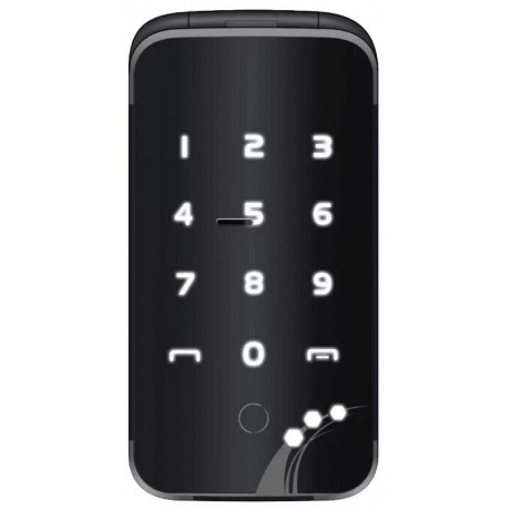 Мобильный телефон Lexand A2 Flip Black - фото 3