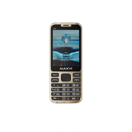 Мобильный телефон Maxvi X10 METALLIC GOLD (2 SIM) - фото 7