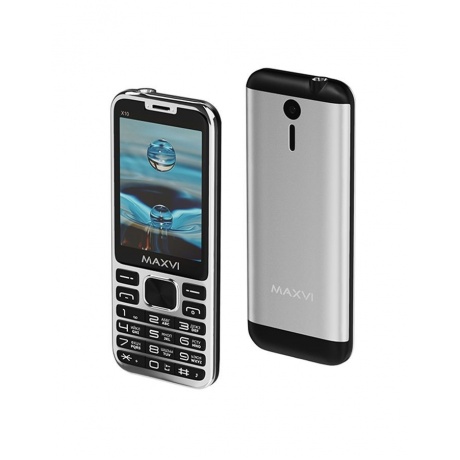 Мобильный телефон Maxvi X10 METALLIC SILVER (2 SIM) - фото 1