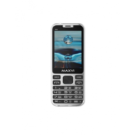 Мобильный телефон Maxvi X10 METALLIC SILVER (2 SIM) - фото 4