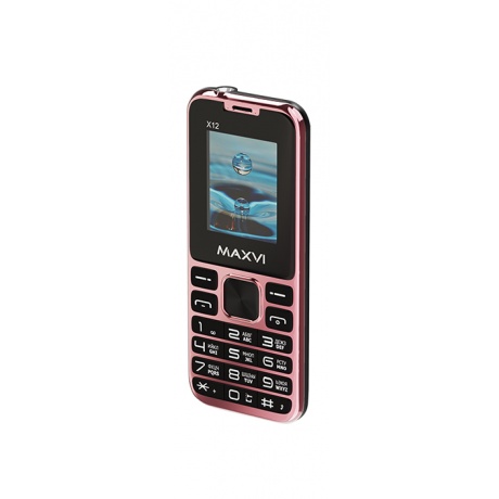 Мобильный телефон Maxvi X12 ROSE GOLD  (2 SIM) - фото 3