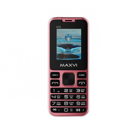 Мобильный телефон Maxvi X12 ROSE GOLD  (2 SIM) - фото 9