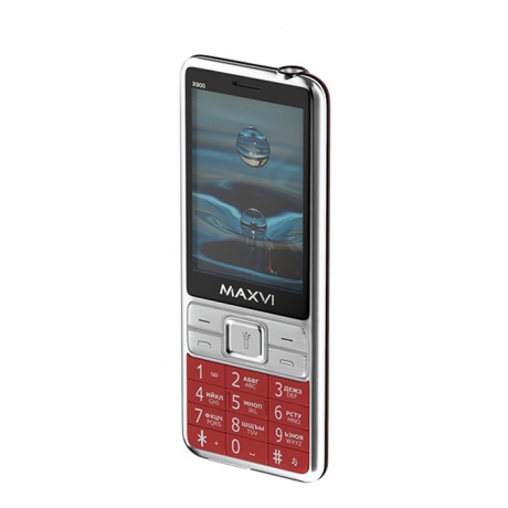 Мобильный телефон Maxvi X900 RED (2 SIM) - фото 3