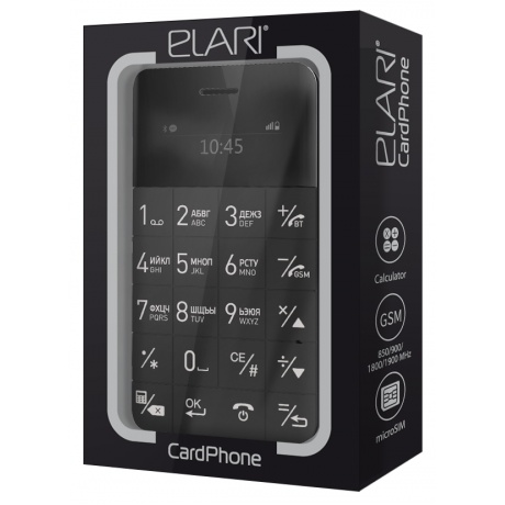 Мобильный телефон Elari CardPhone Black - фото 6