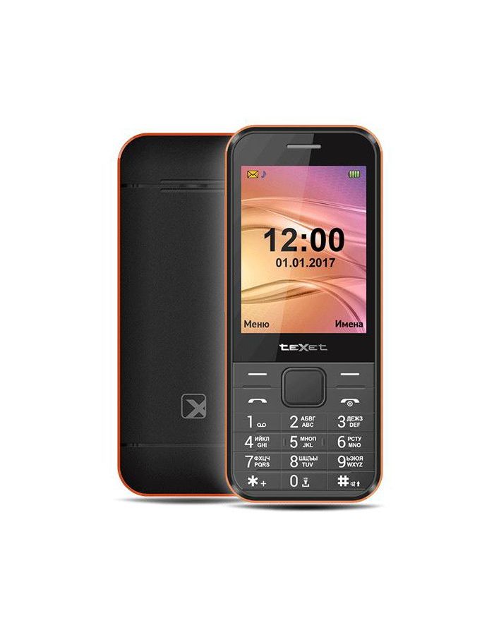 Мобильный телефон teXet TM-302 Black мобильный телефон texet tm d424 black
