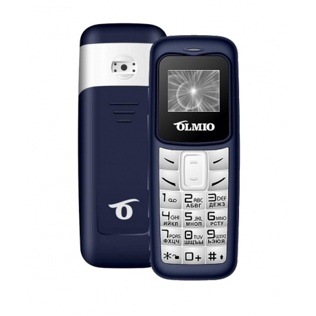 Мобильный телефон Olmio А02 Blue-White - фото 1