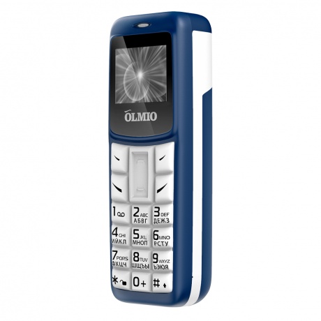 Мобильный телефон Olmio А02 Blue-White - фото 5