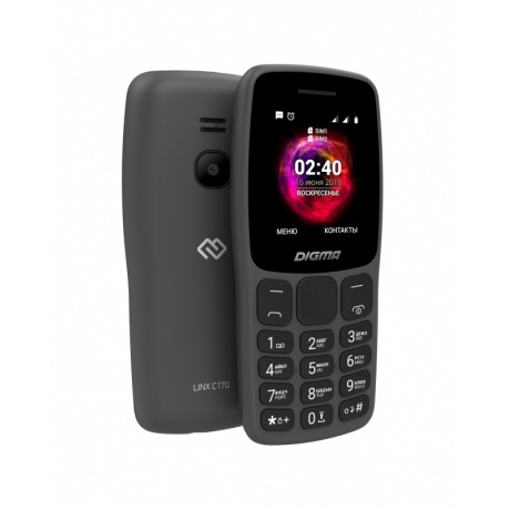 Мобильный телефон Digma LINX C170 32Mb графит - фото 1