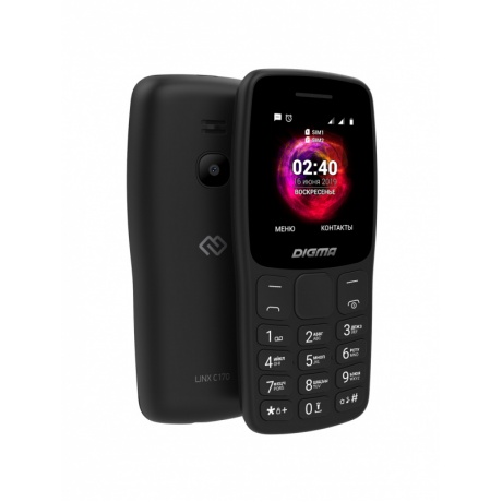 Мобильный телефон Digma LINX C170 32Mb черный - фото 1