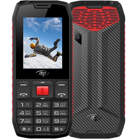 Мобильный телефон Itel IT4510 DS Black/Red - фото 1