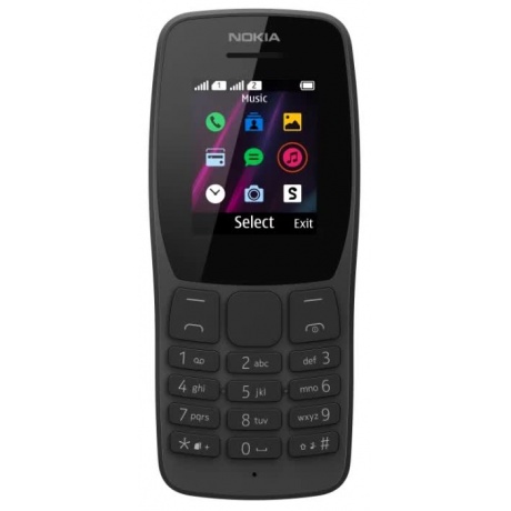 Мобильный телефон Nokia 110 (2019) Dual Sim Black - фото 2