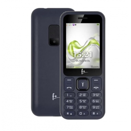 Мобильный телефон F+ F255 Black/Dark Bue - фото 1