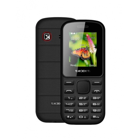 Мобильный телефон teXet TM-130 Black-Red - фото 1