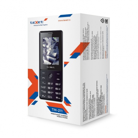Мобильный телефон teXet TM-211 Black - фото 5