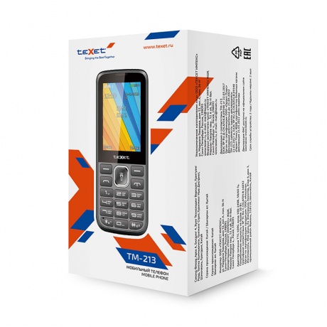 Мобильный телефон teXet TM-213 Black - фото 5