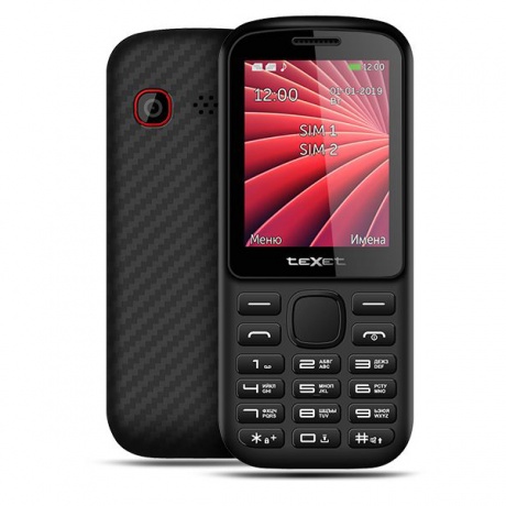 Мобильный телефон teXet TM-218 Black-Red - фото 1