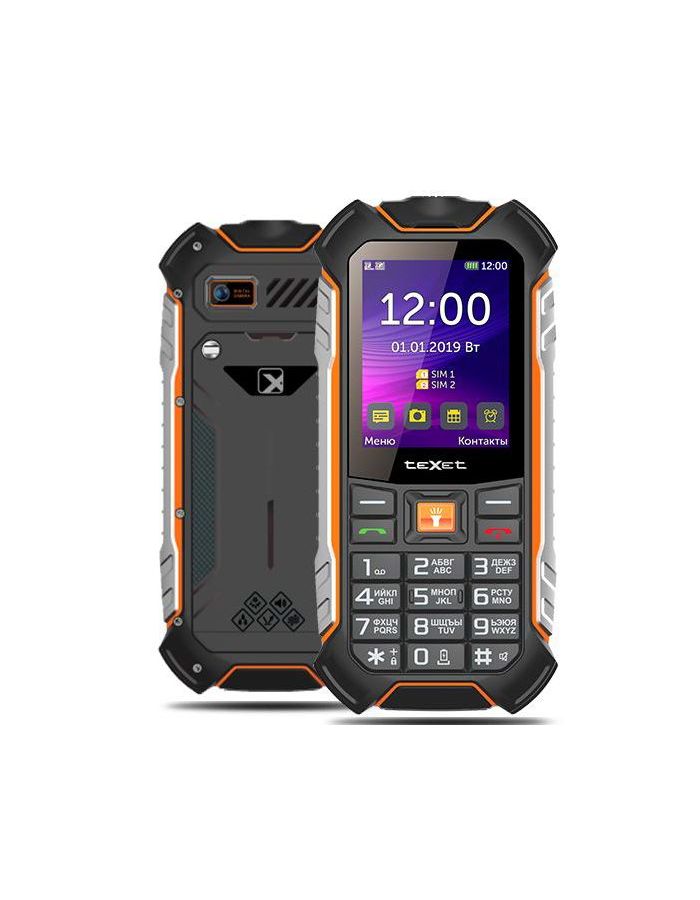 Мобильный телефон teXet TM-530R Black мобильный телефон texet tm d400 green