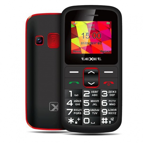 Мобильный телефон teXet TM-B217 Black/Red - фото 1