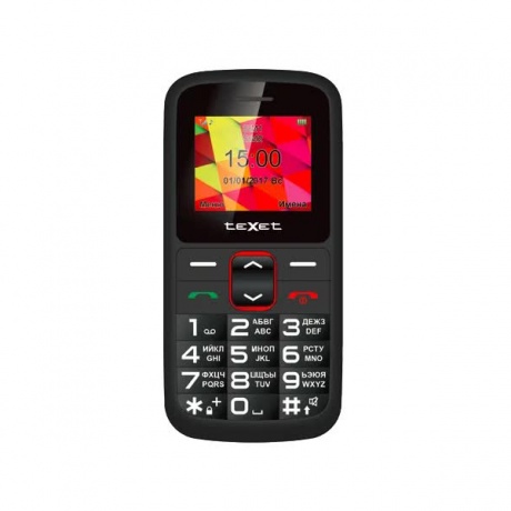 Мобильный телефон teXet TM-B217 Black/Red - фото 2