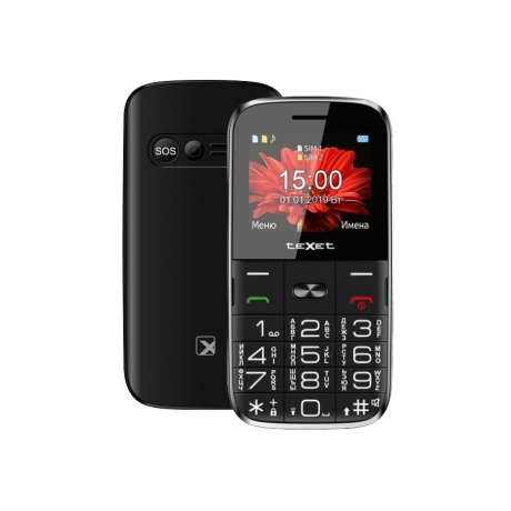 Мобильный телефон teXet TM-B227 Black - фото 1