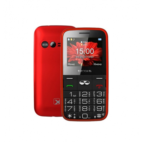 Мобильный телефон teXet TM-B227 Red - фото 1