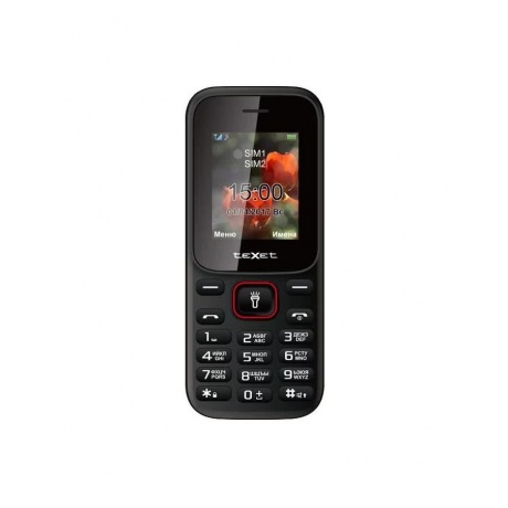 Мобильный телефон teXet TM-128 Black-Red - фото 2
