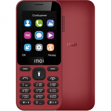 Мобильный телефон INOI 239 Dark Red - фото 1