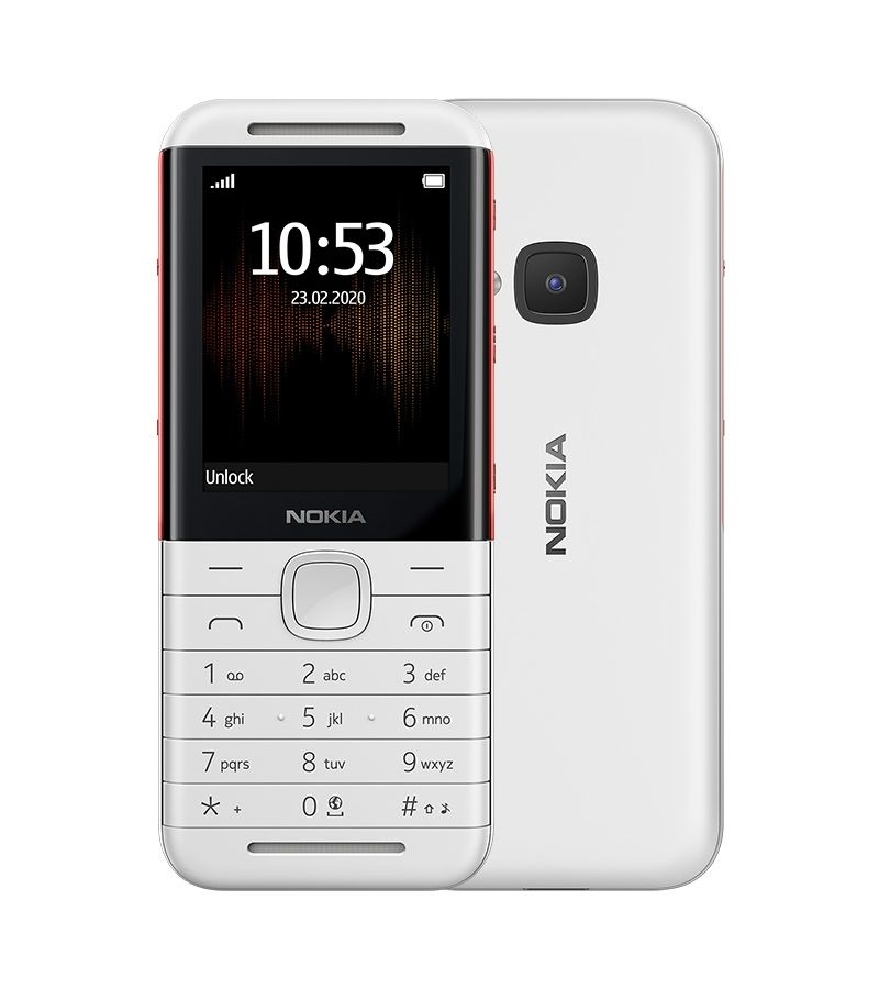 Мобильный телефон Nokia 5310 DS White/Red разъем зарядки для nokia 5310 xpressmusic