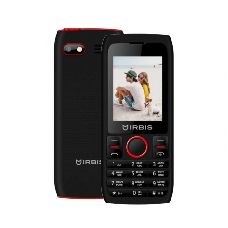 Мобильный телефон Irbis SF54 Black/Red - фото 1