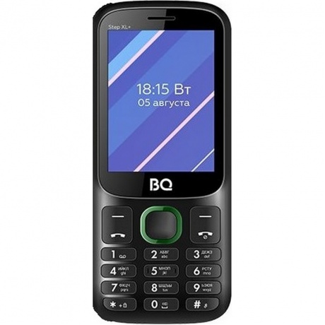 Мобильный телефон BQ 2820 Step XL+ Black/Green - фото 2