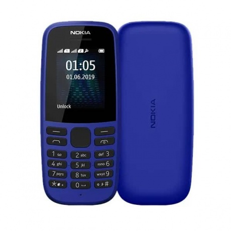 Мобильный телефон Nokia 105 (TA-1203) Blue - фото 1