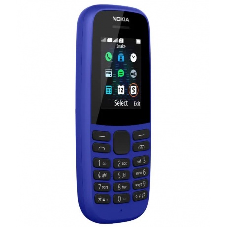 Мобильный телефон Nokia 105 (TA-1203) Blue - фото 4
