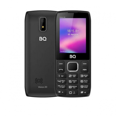 Мобильный телефон BQ 2400L Voice 20 Black/Gray - фото 1