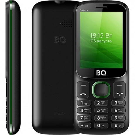 Мобильный телефон BQ 2440 Step L+ Black/Green