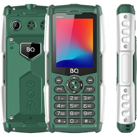Мобильный телефон BQ 2449 Hammer Green - фото 2