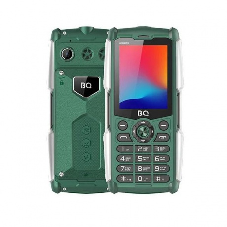 Мобильный телефон BQ 2449 HAMMER GREEN (2 SIM) - фото 1