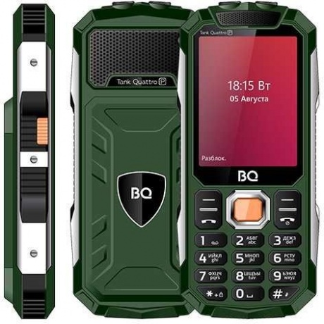Мобильный телефон BQ 2817 Tank Quattro Power Green - фото 5