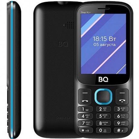 Мобильный телефон BQ 2820 Step XL+ Black/Blue - фото 1
