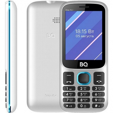 Мобильный телефон BQ 2820 Step XL+ White/Blue - фото 1