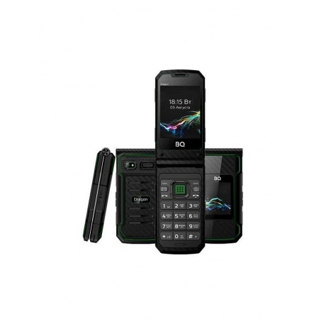 Мобильный телефон BQ 2822 Dragon Black/Green - фото 1