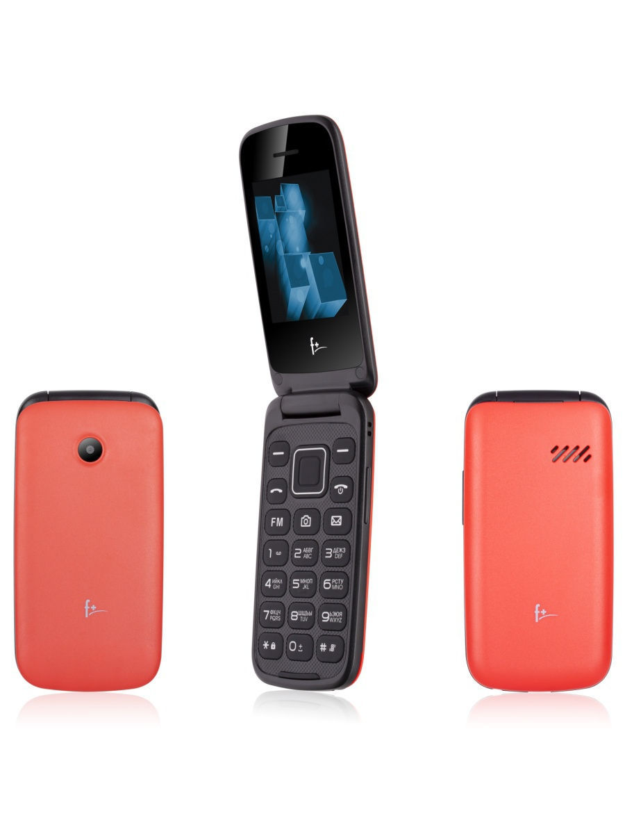 Мобильный телефон F+ Flip 2 Red цена и фото